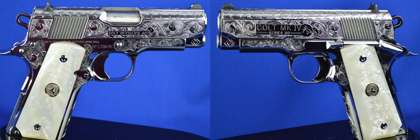 Colbert Collection Colt Anaconda with Snake Scales and American Scroll